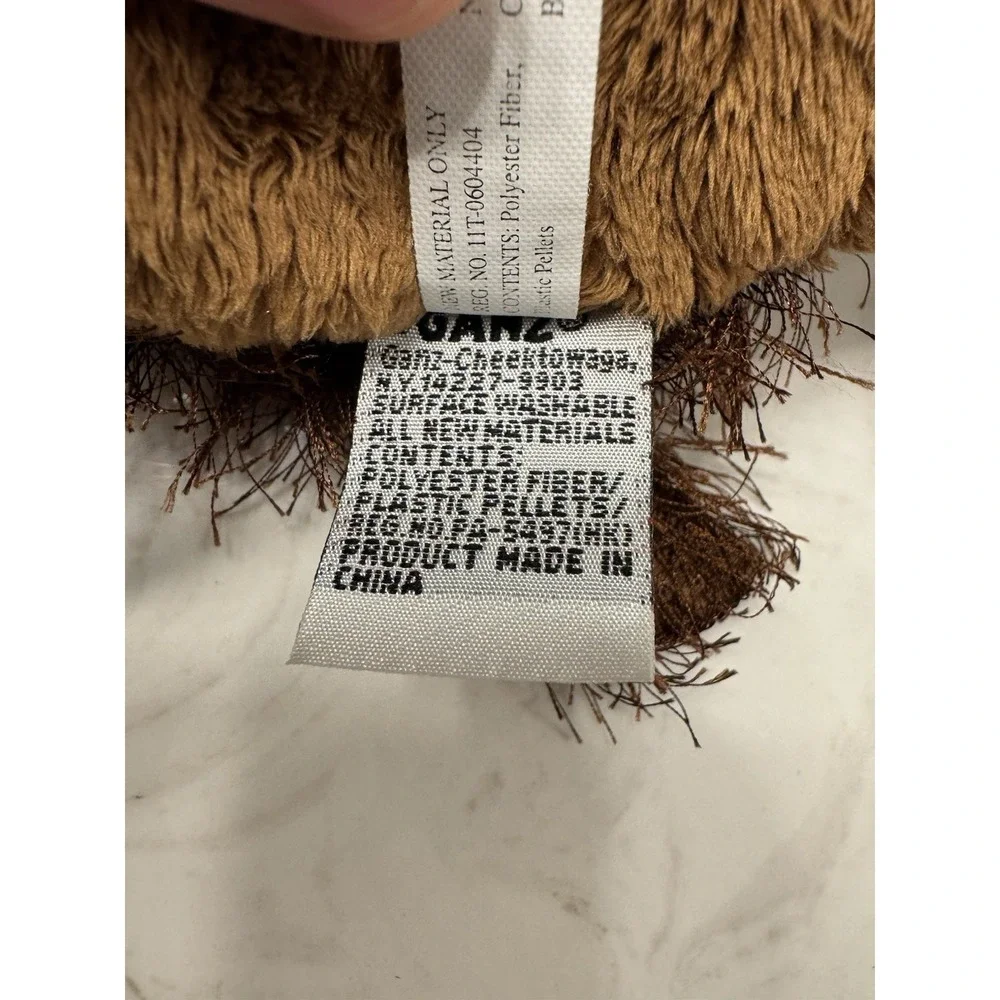 Ganz Webkinz Brown Dog Plush Stuffed Animal Toy Retired No Code HM195